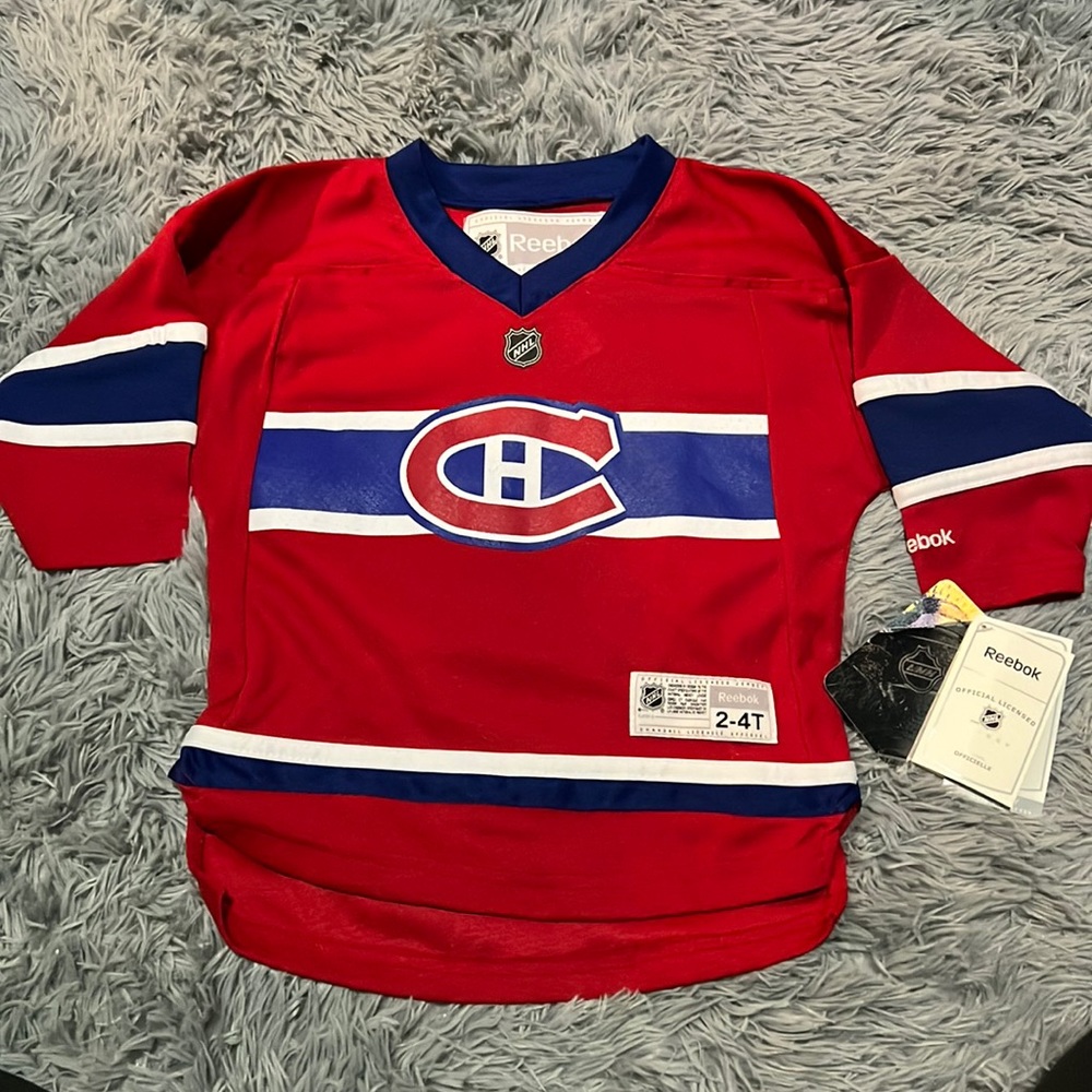 Quarter Sleeve Montreal Canadiens Jersey Reebok • BNWT